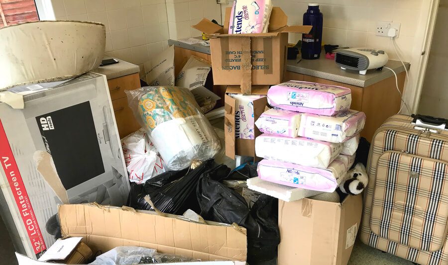 kitchen after house clearance in Norwich