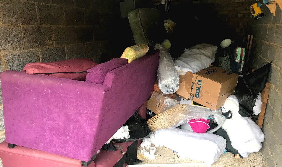 before garage clearance